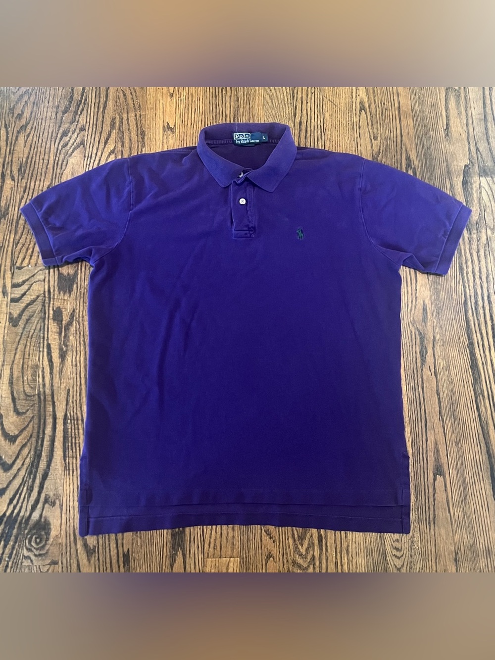 Ralph Lauren Men's Polo Shirt in Purple with Green Pony